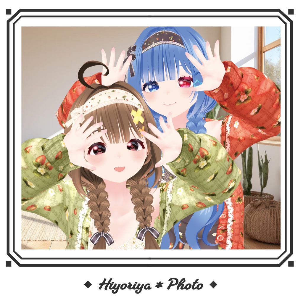 【VRoid】摘みたて苺のくつろぎルームウェア|Freshly Picked Strawberry Loungewear