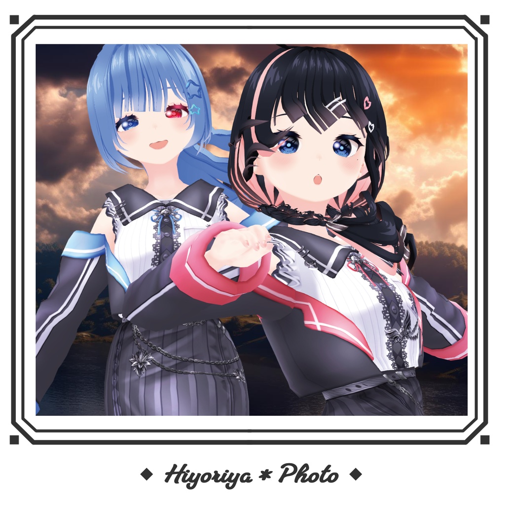 【VRoid】鴉蓮ノ従者セーラー服|Alen: The Attendant Sailor(配信/VTuber/ゲーム制作)