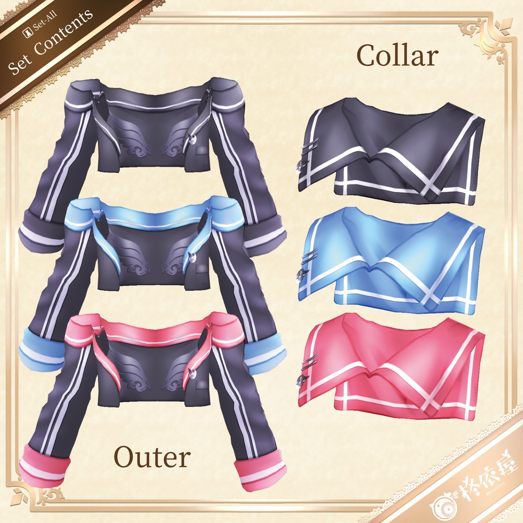 【VRoid】鴉蓮ノ従者セーラー服|Alen: The Attendant Sailor(配信/VTuber/ゲーム制作)