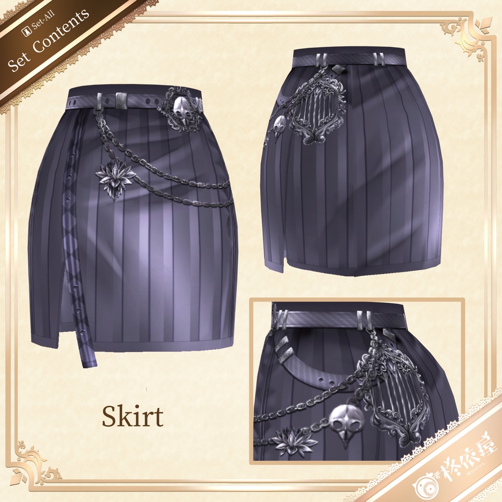 【VRoid】鴉蓮ノ従者セーラー服|Alen: The Attendant Sailor(配信/VTuber/ゲーム制作)