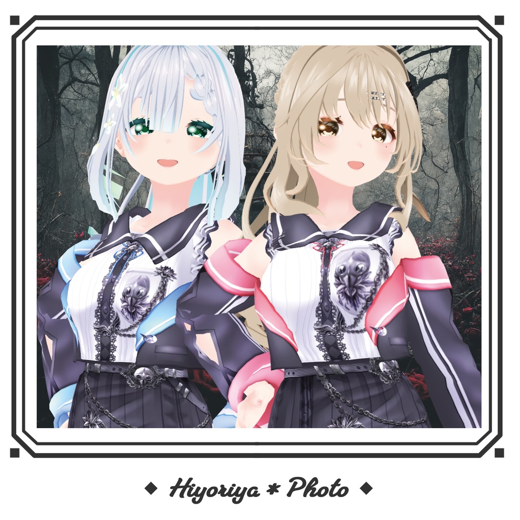 【VRoid】鴉蓮ノ従者セーラー服|Alen: The Attendant Sailor(配信/VTuber/ゲーム制作)