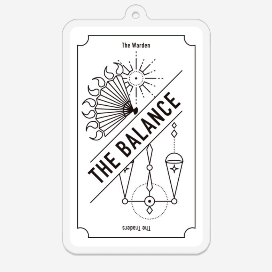 均衡モチーフキーホルダー