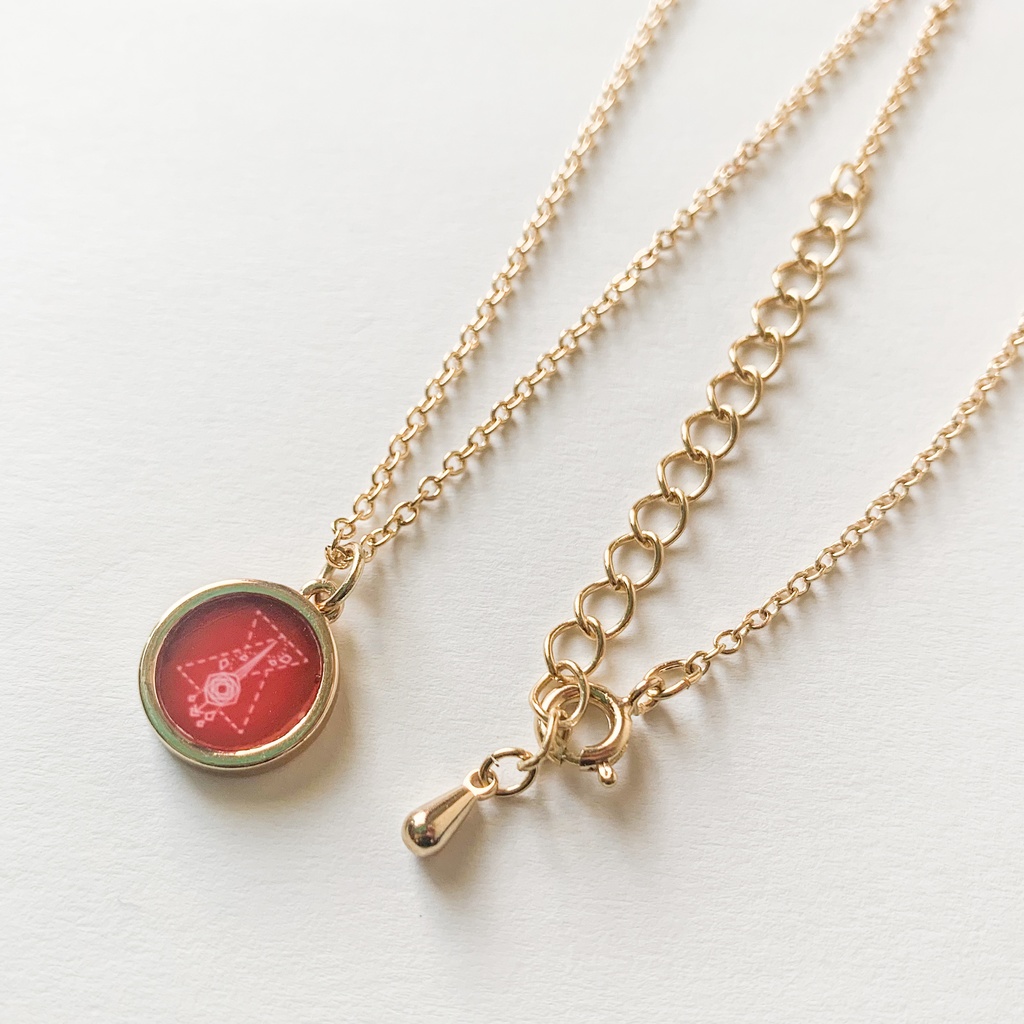 赤魔モチーフネックレス