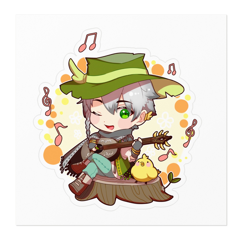 SD雪人ステッカー