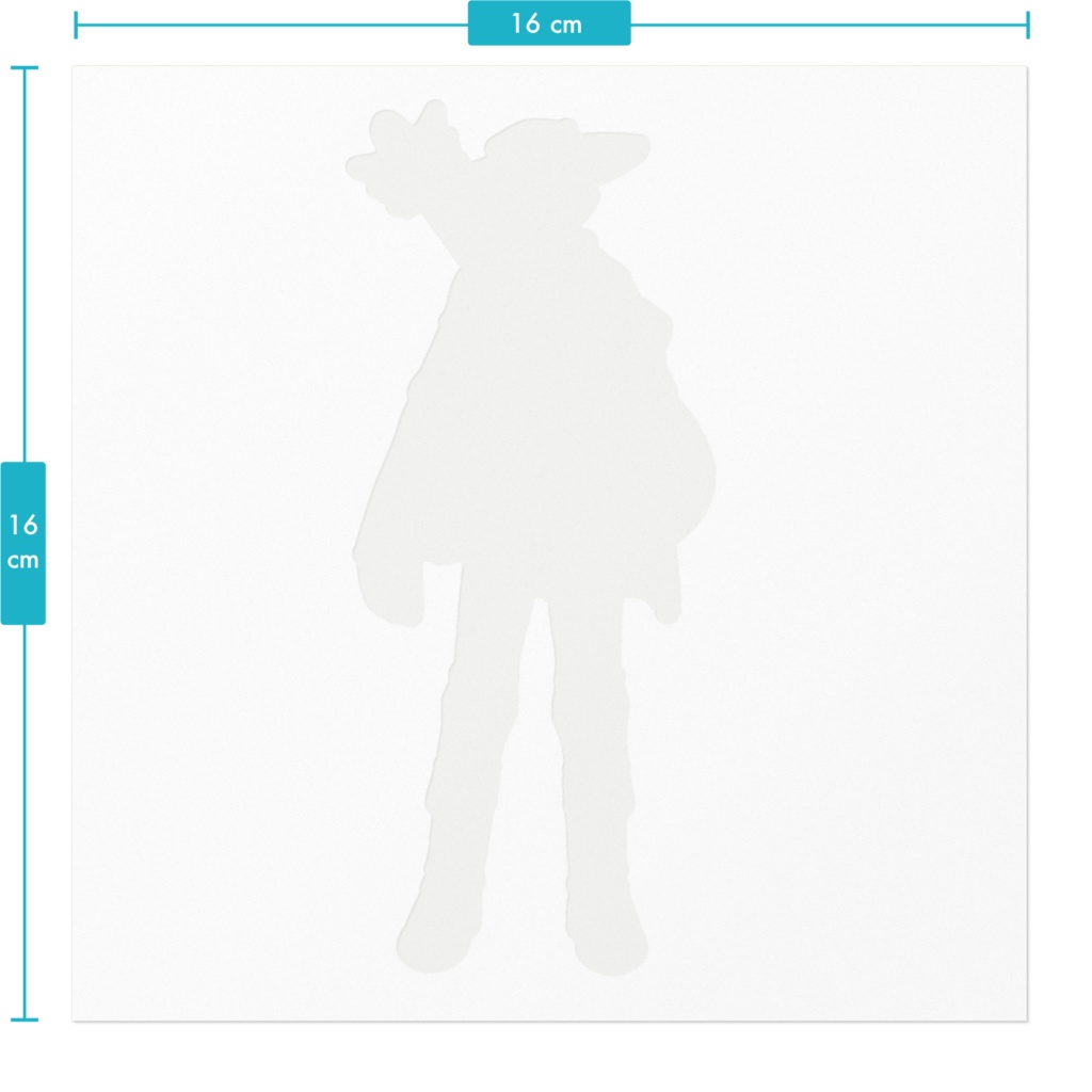 白峰 雪人ステッカー