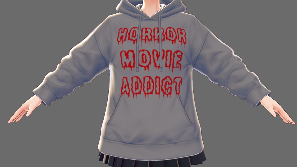 3 PIECE HORROR MOVIE ADDICT mini t-shirt, t-shirt and hoodie