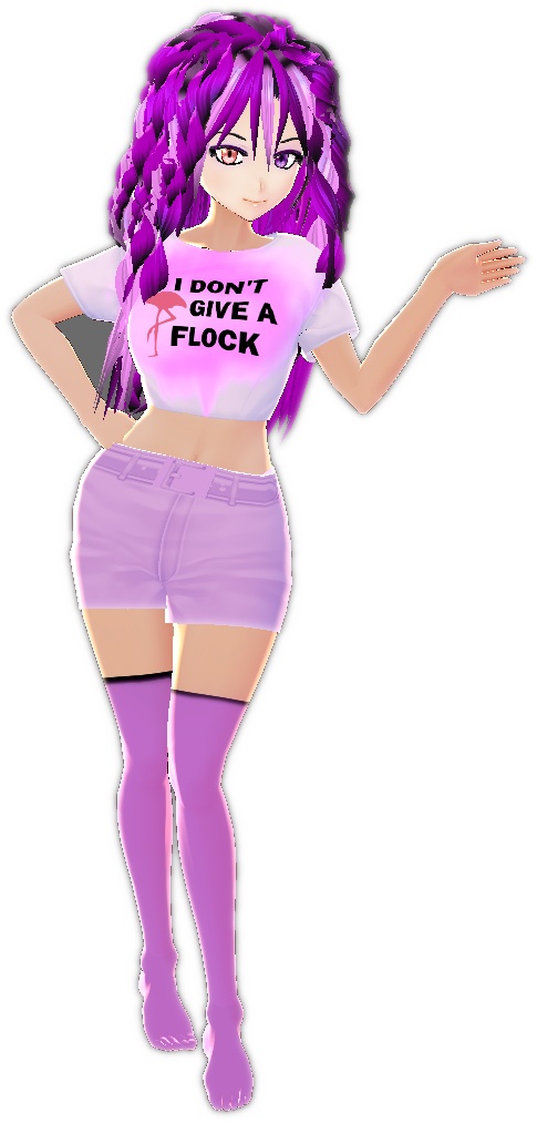 DON'T GIVE A FLOCK mini t-shirt for VROID model