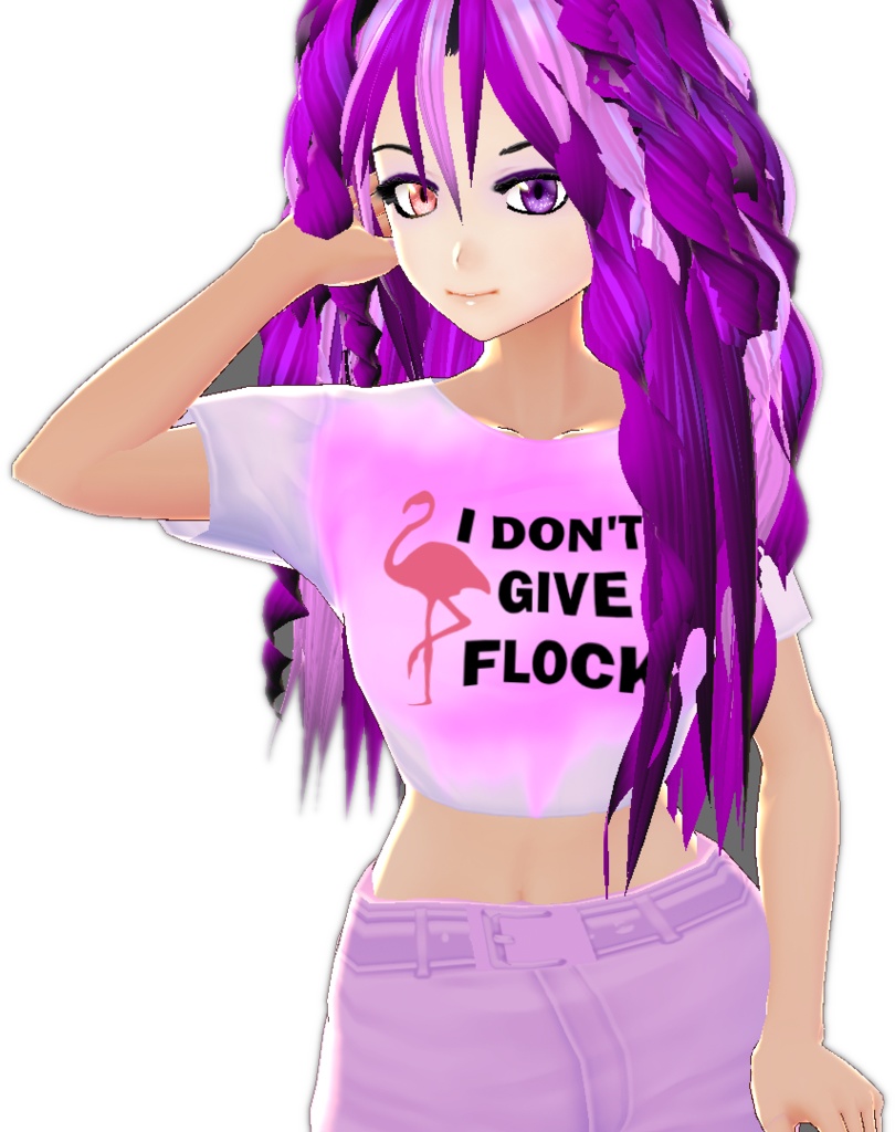 DON'T GIVE A FLOCK mini t-shirt for VROID model