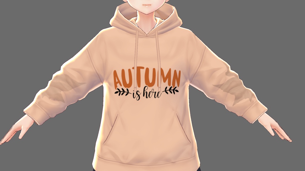 5 piece AUTUMN Hoodie Bundle for vroid model
