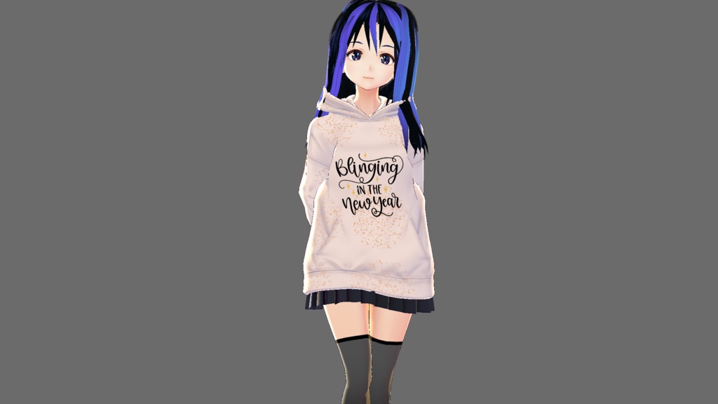 BLINGIN IN THE NEW YEAR vroid Hoodie texture
