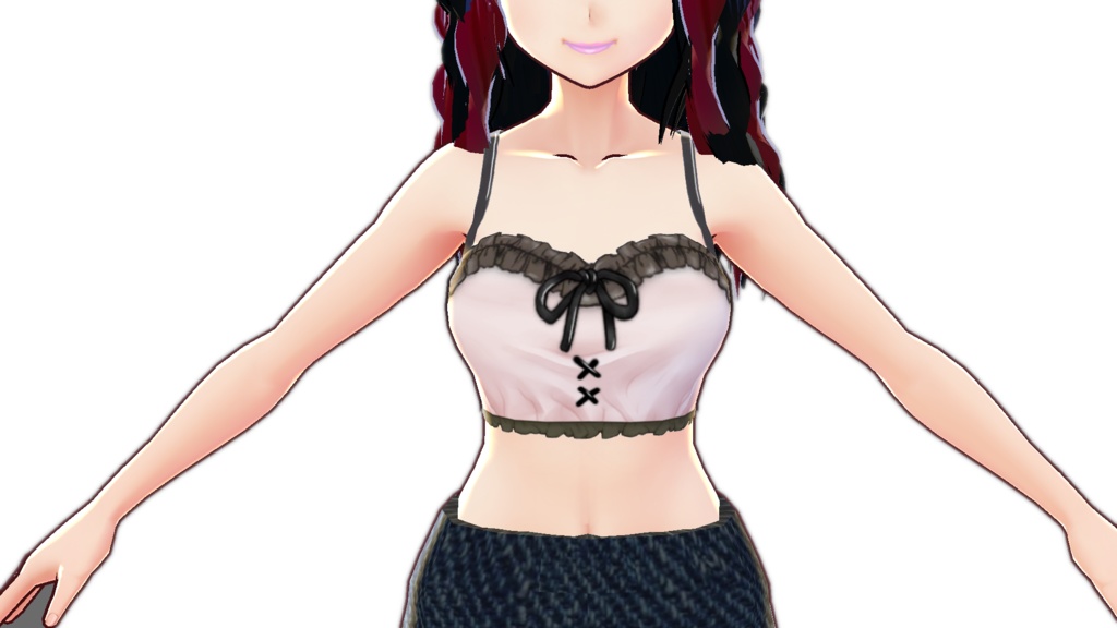 CROP TOP VARIATIONS top VROID ONEPIECE SHORT SLEEVE textures