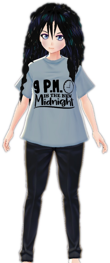 3 piece "9PM is New Midnight" VROID set PLUS Nightgown!