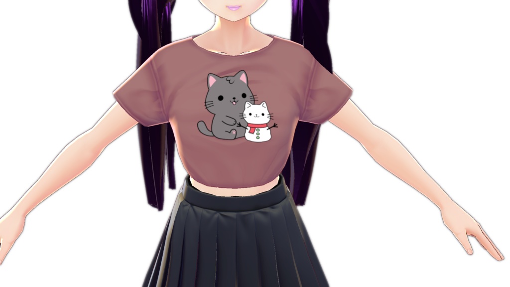 Kawaii Cat and Snowman Cat VARIATIONS Vroid Textures