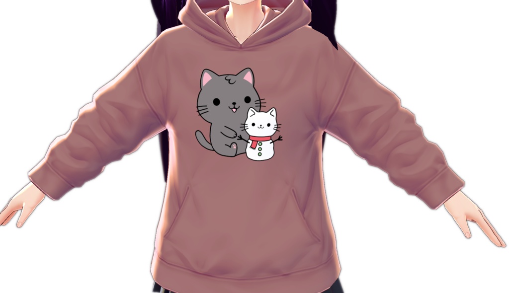 Kawaii Cat and Snowman Cat VARIATIONS Vroid Textures