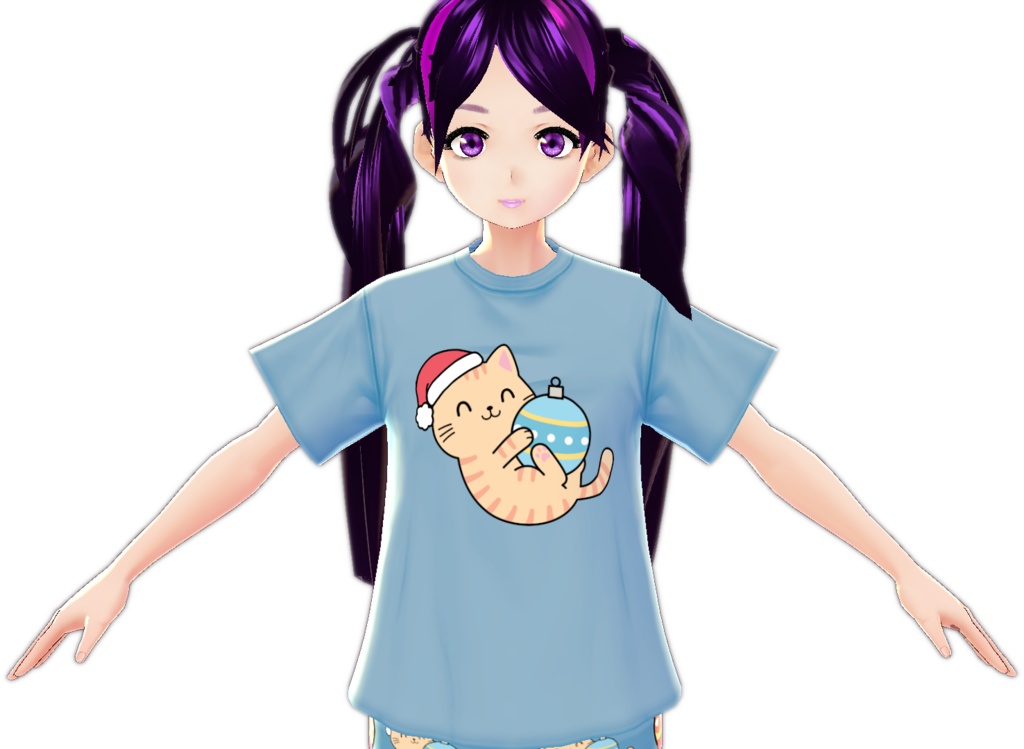 Kawaii Cat Ornament VARIATIONS vroid textures