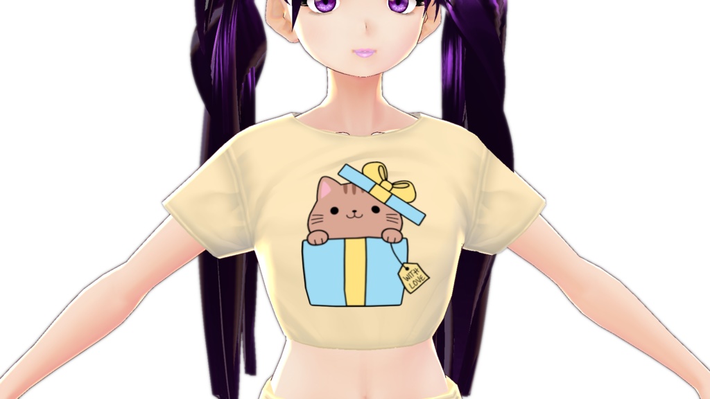 Kawaii Cat Gift VARIATION vroid textures