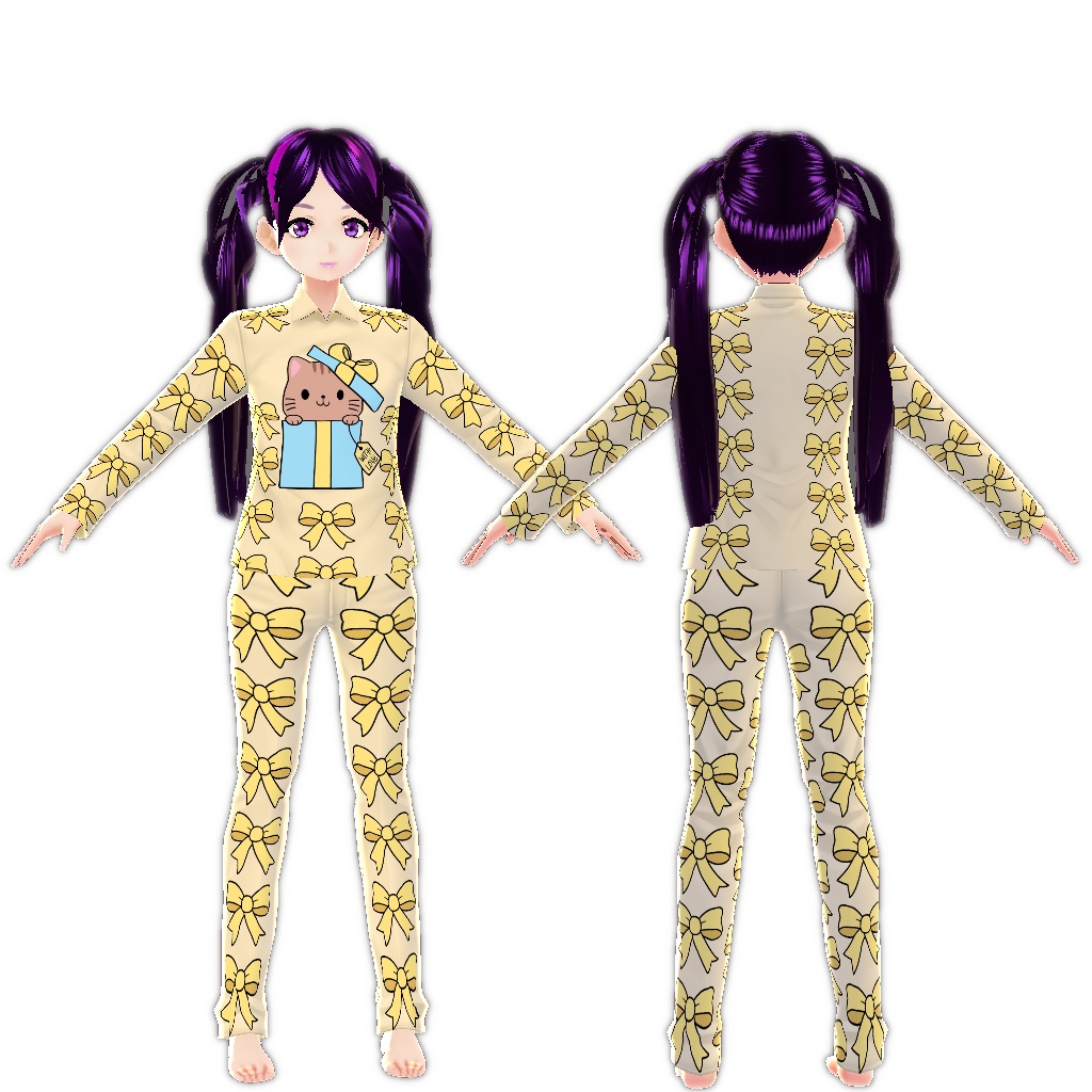 Kawaii Cat Gift VARIATION vroid textures