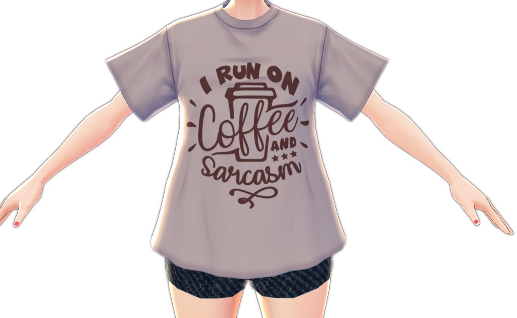 Coffee & Sarcasm 3 piece VROID TEXTURE SET