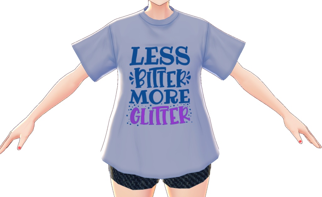 Less Bitter More Glitter 3 piece VROID TEXTURES
