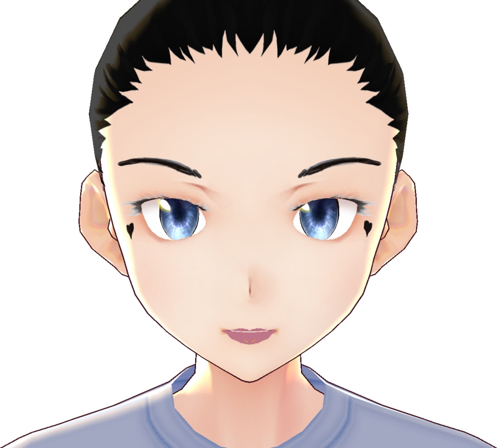 Heart Stamps with AND without lipstick VROID textures