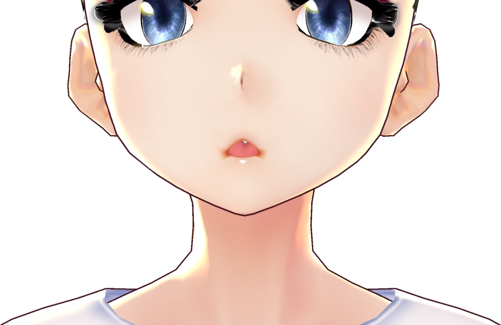 Tongue Stud VROID mouth texture