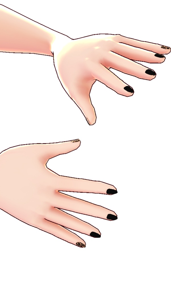 Leopard print Nail Designs VROID body texture