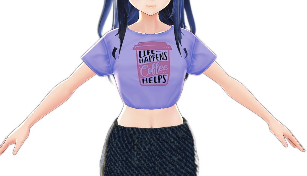 Life Happens, Coffee Helps VROID clothing textures