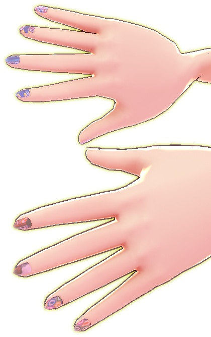 Bright Pink Brain belted dress set VROID textures