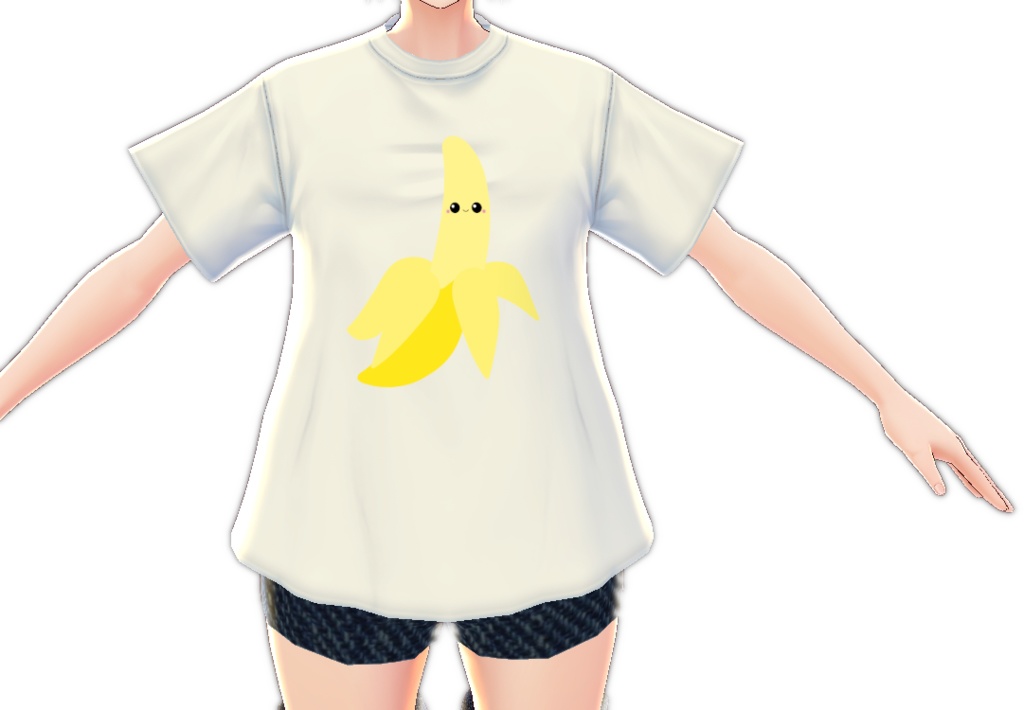 Kawaii Banana 3 piece VROID textures set