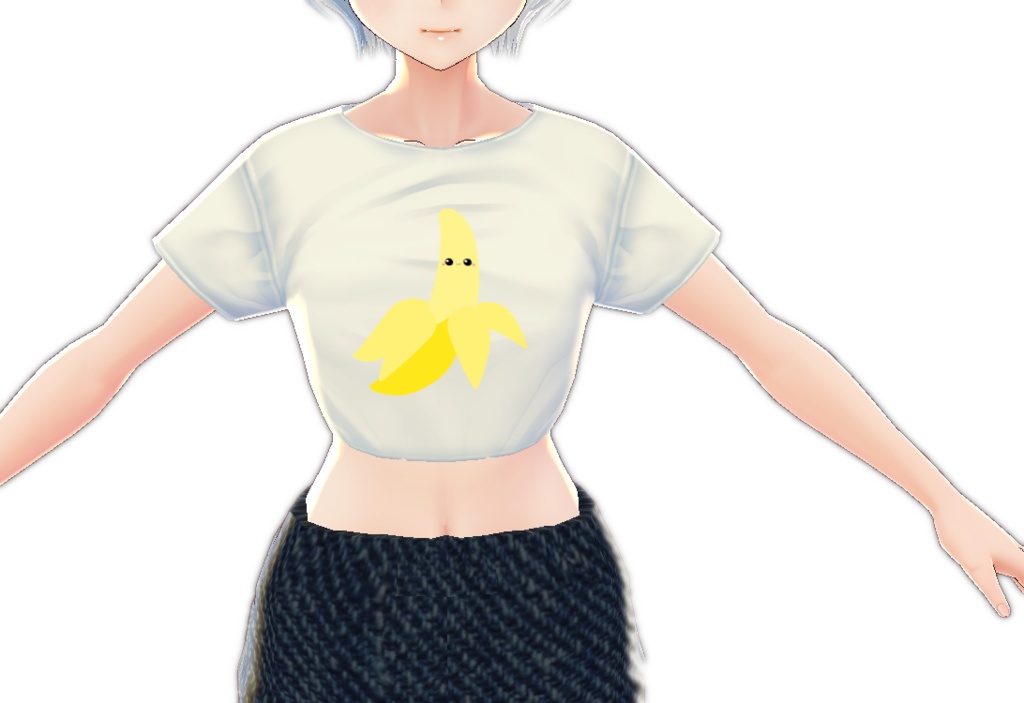 Kawaii Banana 3 piece VROID textures set