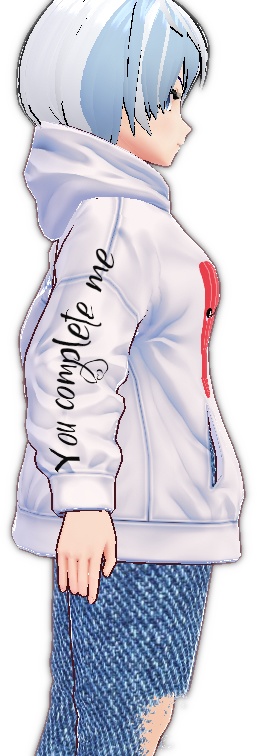 Kawaii Bacon and Egg "You complete me" VROID textures