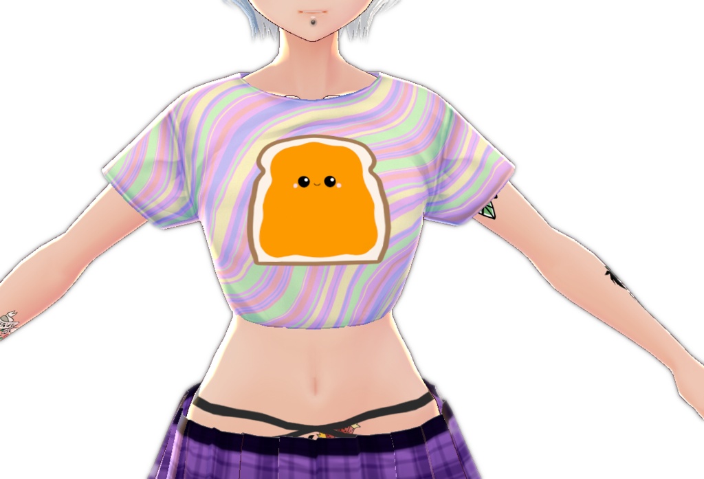 Kawaii Marmalade Toast 3 piece VROID textures