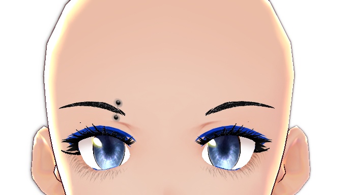 Eyebrow Piercing - VROID textures