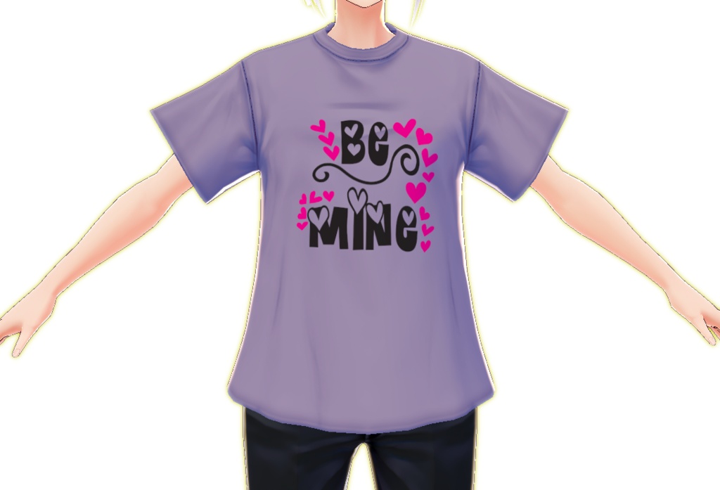 BE MINE Valentine 3 piece VROID textures