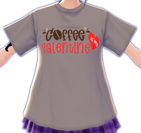 Coffee is My Valentine 3 piece VROID textures