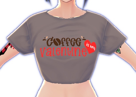 Coffee is My Valentine 3 piece VROID textures