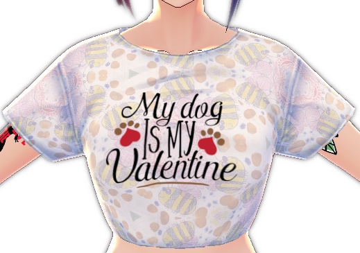My Dog is my Valentine 3 piece VROID textures