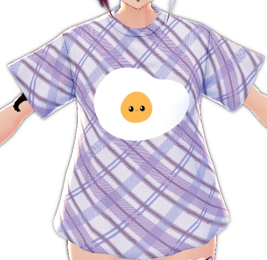 Kawaii Egg 3 piece VROID textures