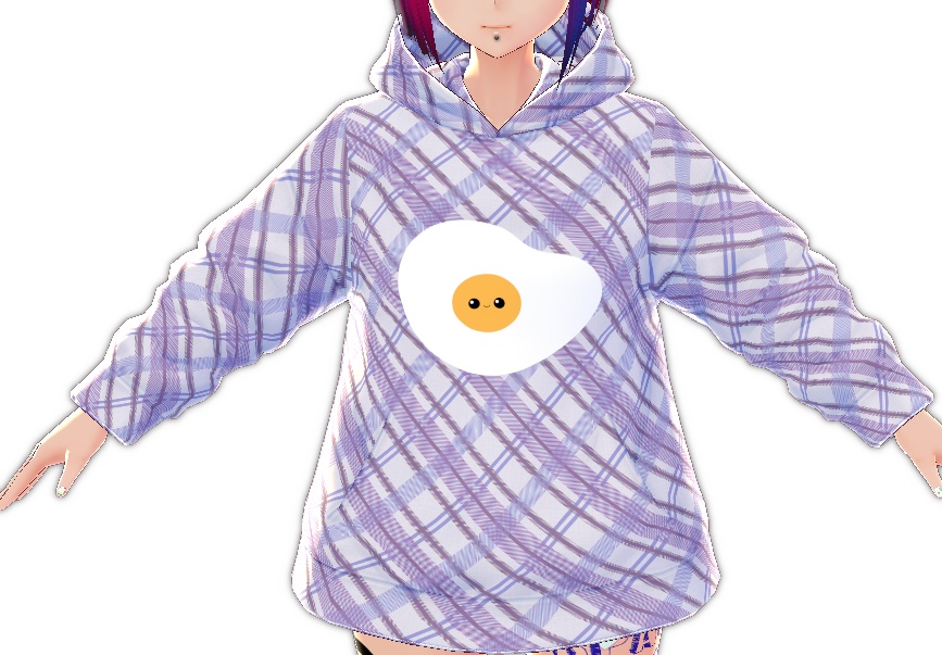 Kawaii Egg 3 piece VROID textures
