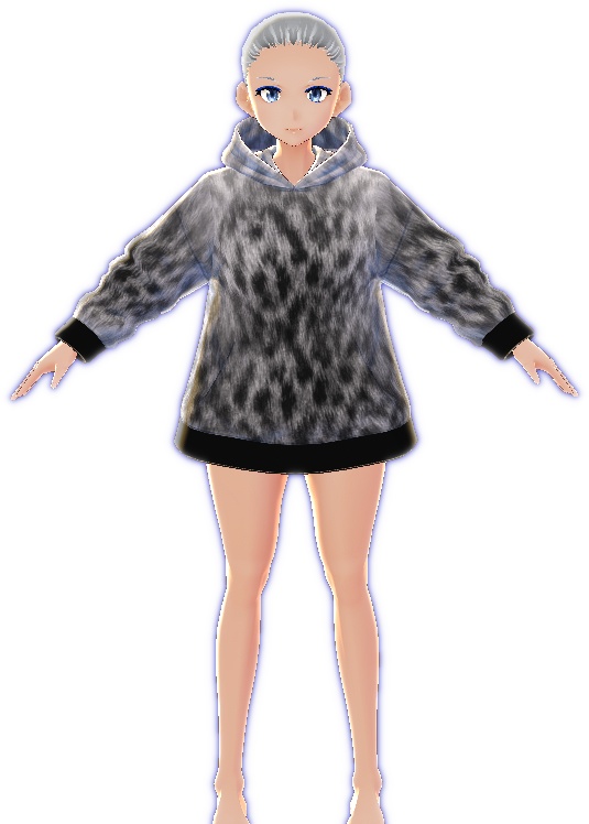 Animal Print Hoodies 5 piece VROID textures