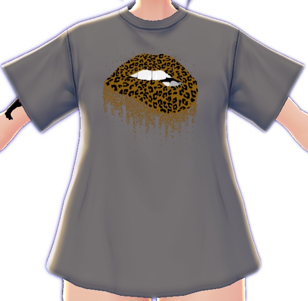 Cheetah Biting Lips 3 piece VROID textures