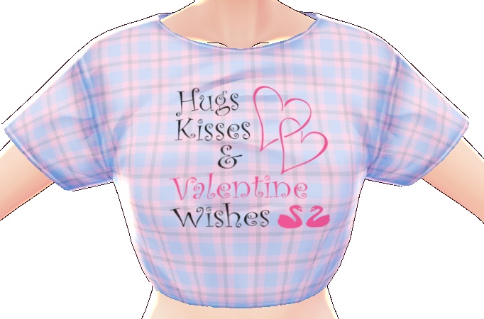 Hugs Kisses Valentine Wishes #1 VROID textures set