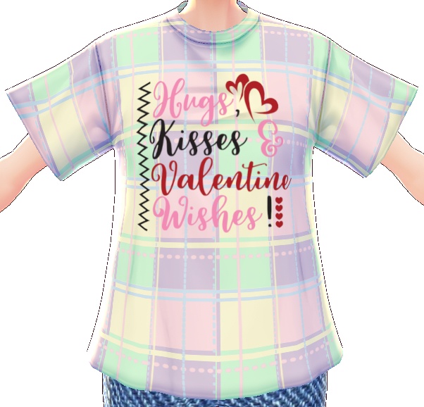 Hugs Kisses Valentine Wishes #2 VROID textures