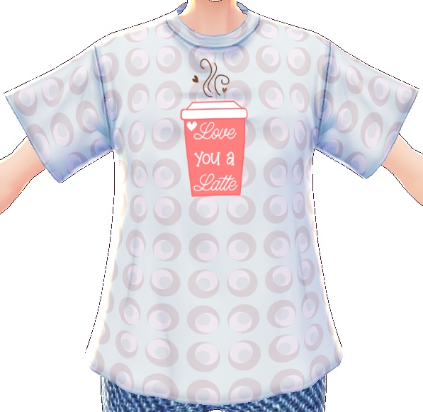 Love You a Latte 3 piece VROID textures