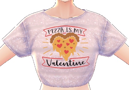 Pizza is my Valentine 3 piece VROID textures