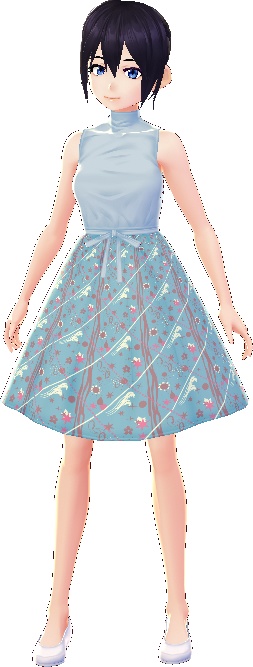 5 piece Dresses with Patterned Skirts VARATIONS VROID textures