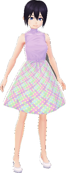 5 piece Dresses with Patterned Skirts VARATIONS VROID textures