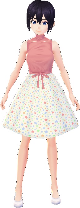 5 piece Dresses with Patterned Skirts VARATIONS VROID textures