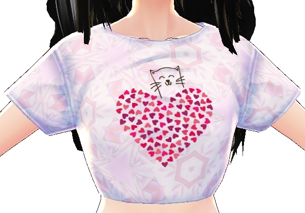 Cat Heart 3 piece VROID textures
