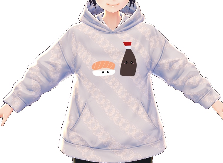 Kawaii Sushi and Soy 3 piece VROID textures